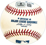 Ken Brondell Autographed Official MLB Baseball New York Giants Beckett BAS QR #BM17860