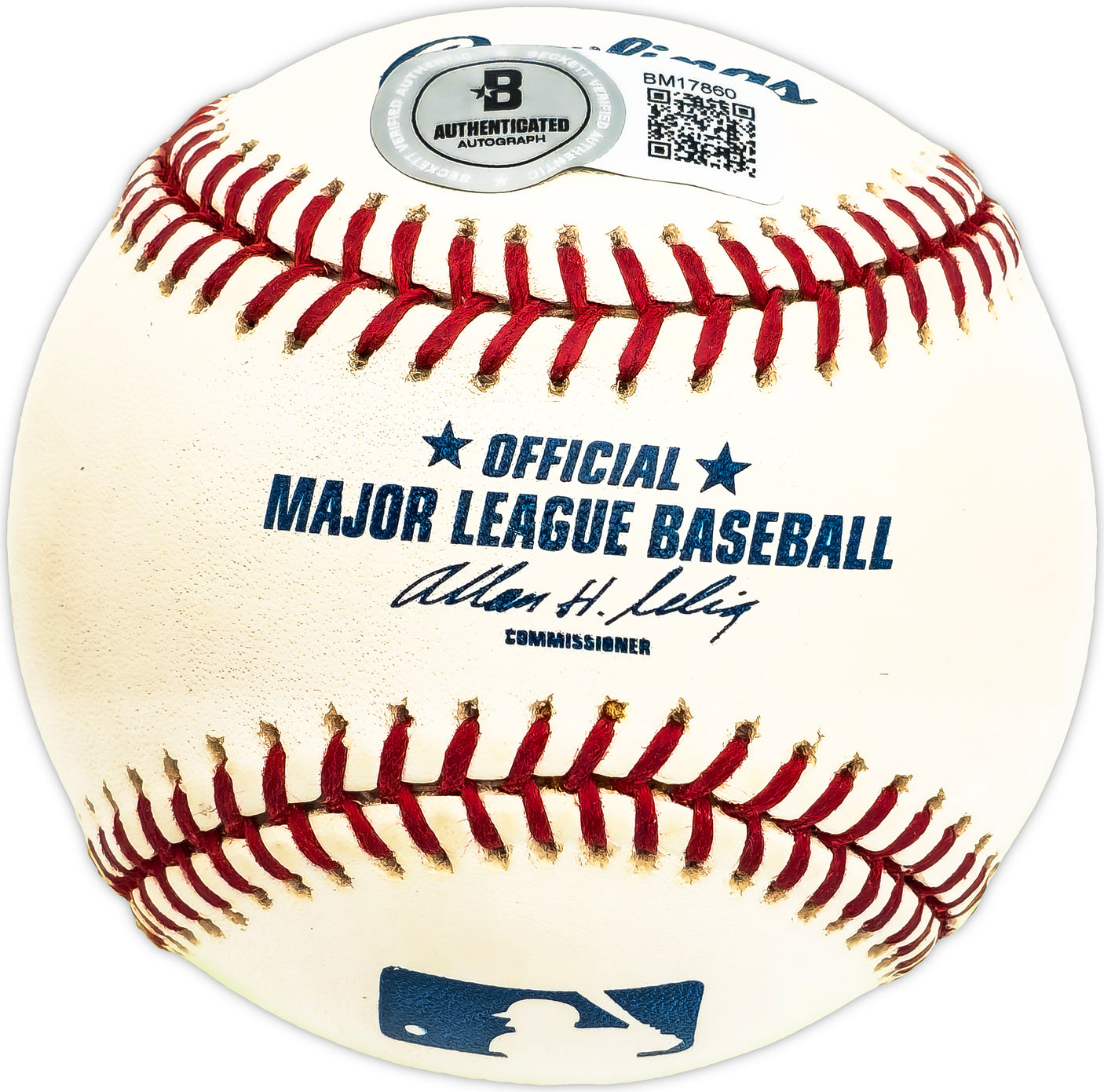 Ken Brondell Autographed Official MLB Baseball New York Giants Beckett BAS QR #BM17860