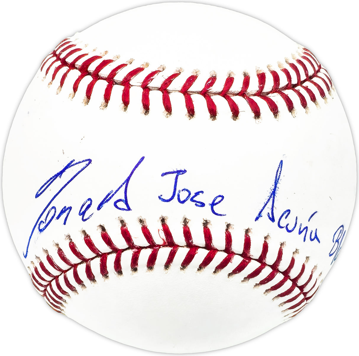 Ronald Acuna Jr. Autographed Official MLB Baseball Atlanta Braves Full Name Beckett BAS #Y60692