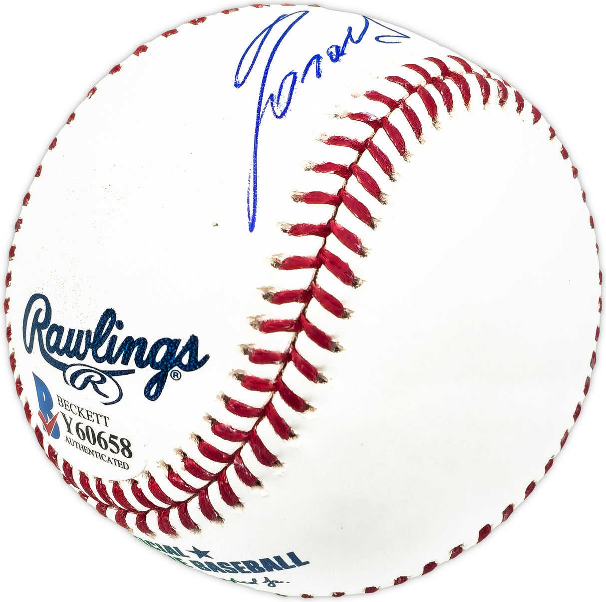 Ronald Acuna Jr. Autographed Official MLB Baseball Atlanta Braves Full Name Beckett BAS #Y60658