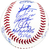 2022 World Series Champion Houston Astros Team Signed Autographed Official 2022 World Series Logo MLB Baseball With 21 Signatures Including Jose Altuve & Yordan Alvarez Beckett BAS Witness #WX88123