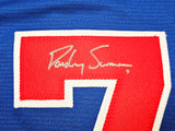 Chicago Cubs Dansby Swanson Autographed Blue Nike Jersey Size L Beckett BAS QR Stock #215513