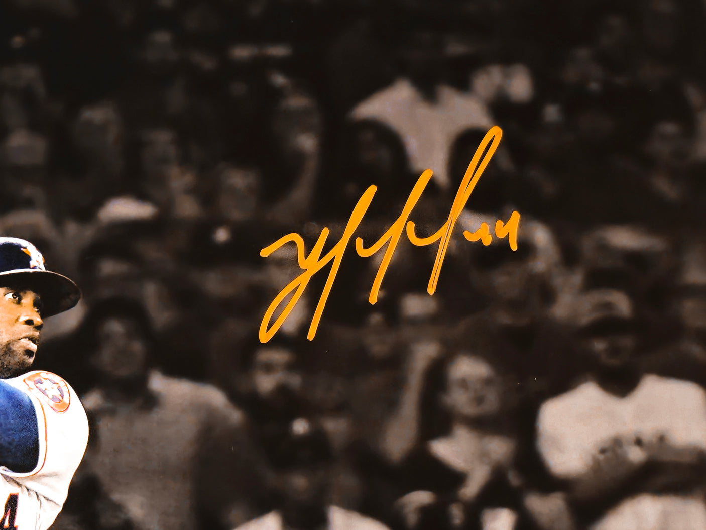 Yordan Alvarez Autographed 16x20 Photo Houston Astros Beckett BAS Witness Stock #215348