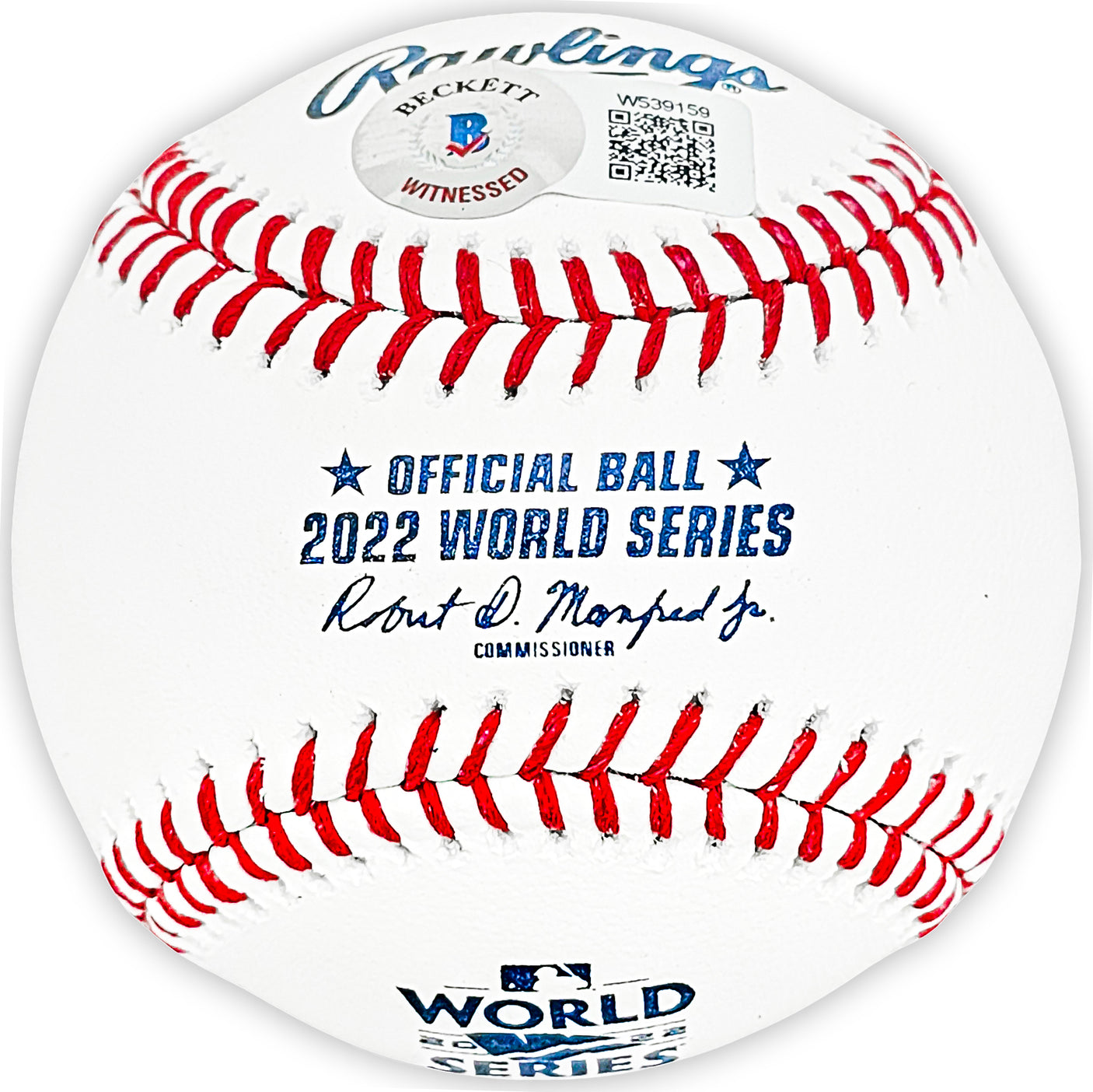 Framber Valdez Autographed Official 2022 World Series MLB Baseball Houston Astros "2022 WS Champions" Beckett BAS Witness Stock #215402