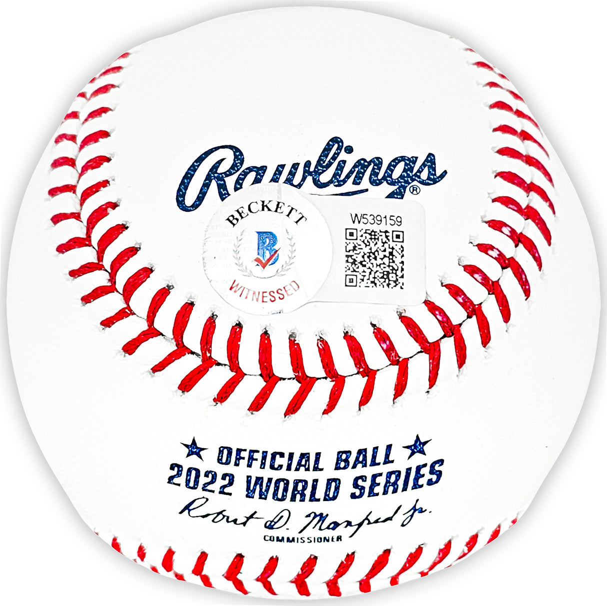 Framber Valdez Autographed Official 2022 World Series MLB Baseball Houston Astros "2022 WS Champions" Beckett BAS Witness Stock #215402