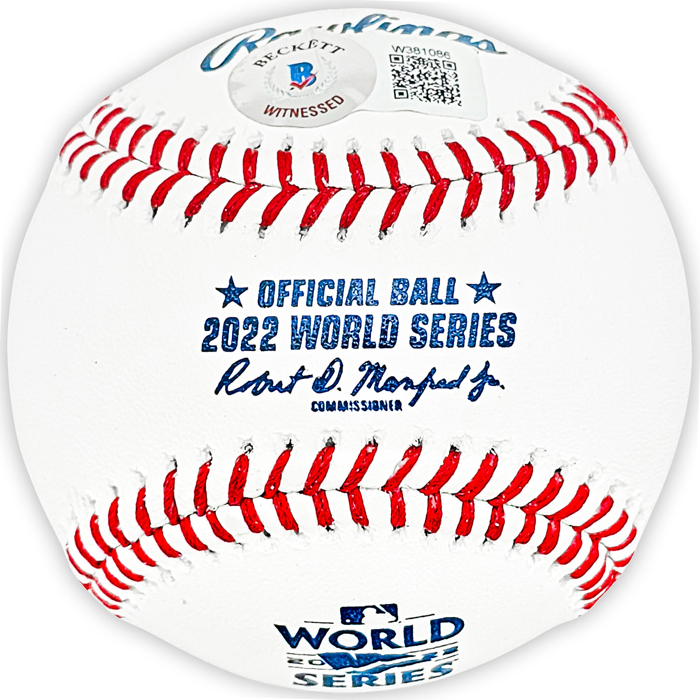 Martin Maldonado Autographed Official 2022 World Series MLB Baseball Houston Astros Beckett BAS Witness Stock #215404