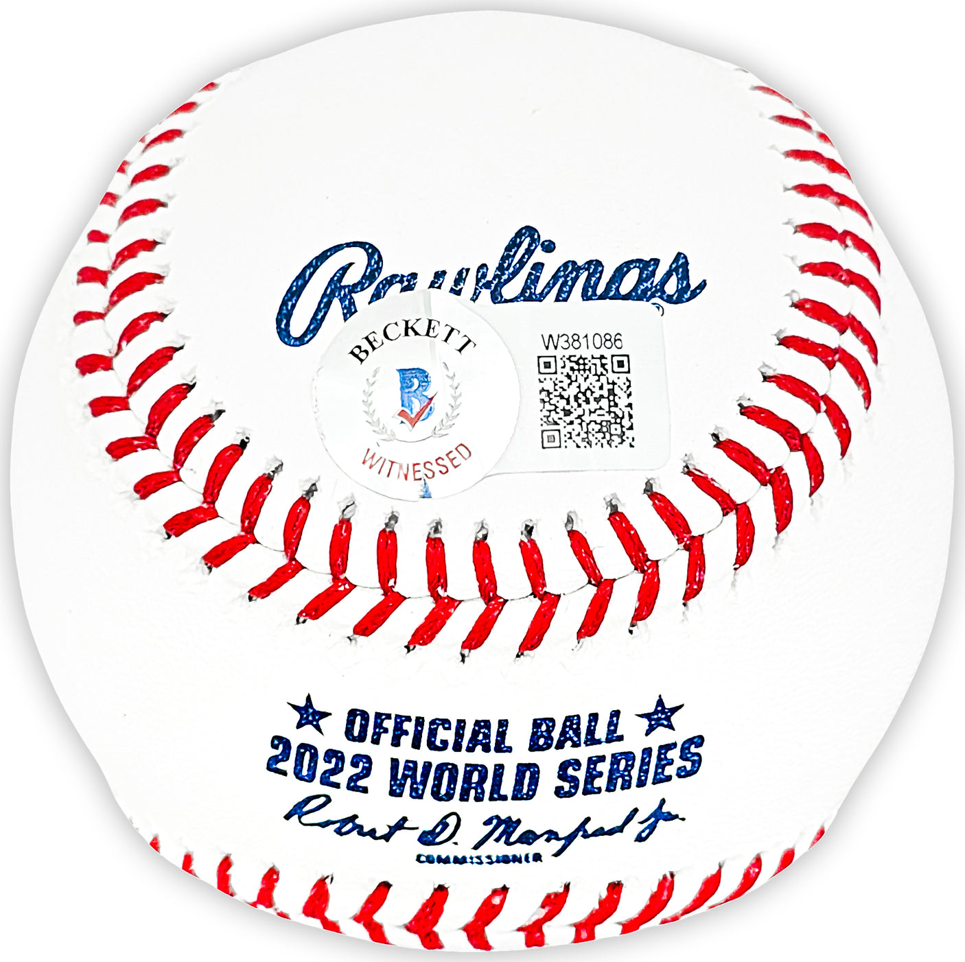 Martin Maldonado Autographed Official 2022 World Series MLB Baseball Houston Astros Beckett BAS Witness Stock #215404