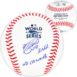 Hector Neris Autographed Official 2022 World Series MLB Baseball Houston Astros "2022 WS Champions" Beckett BAS Witness Stock #215407