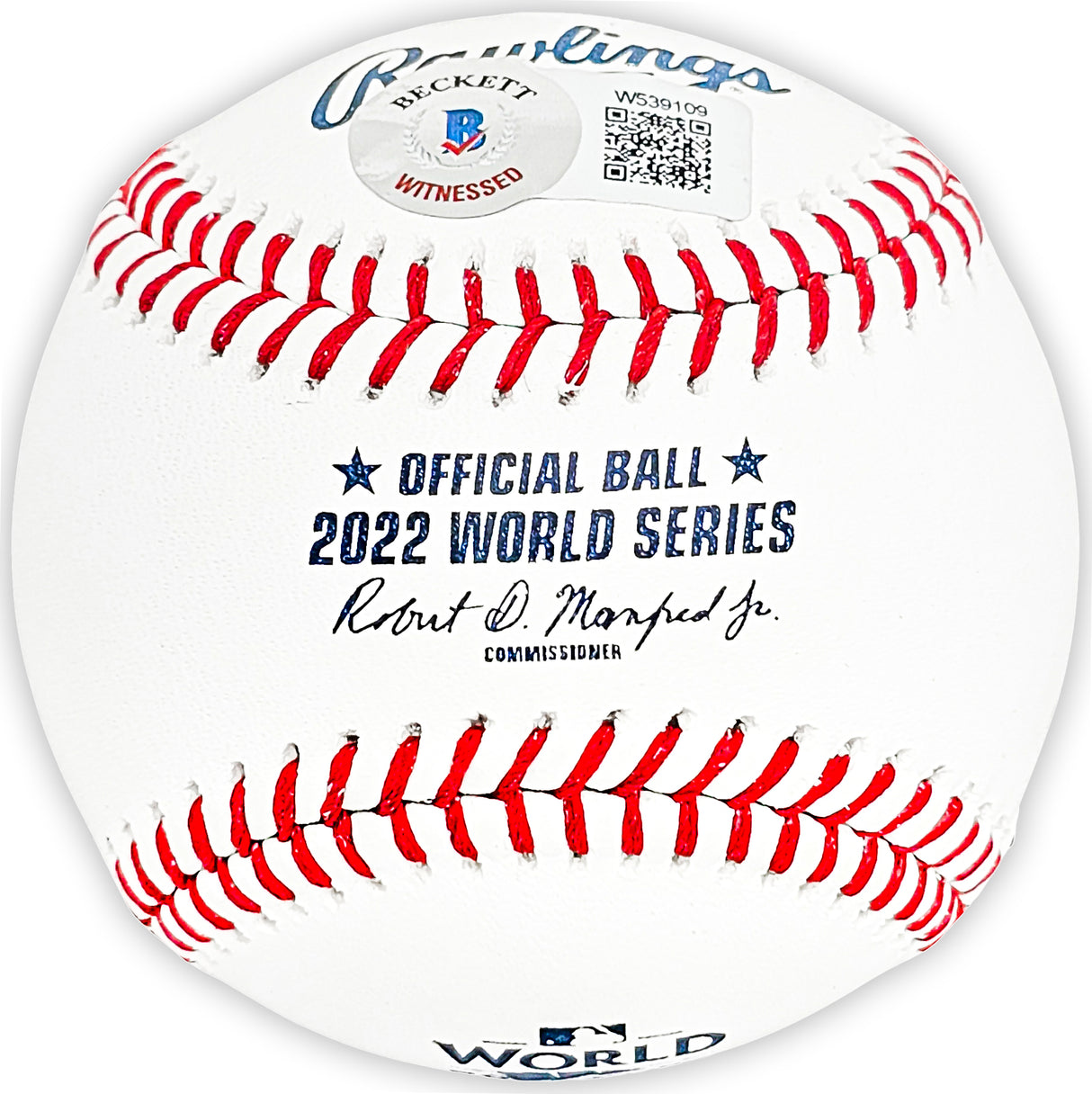 Hector Neris Autographed Official 2022 World Series MLB Baseball Houston Astros "2022 WS Champions" Beckett BAS Witness Stock #215407