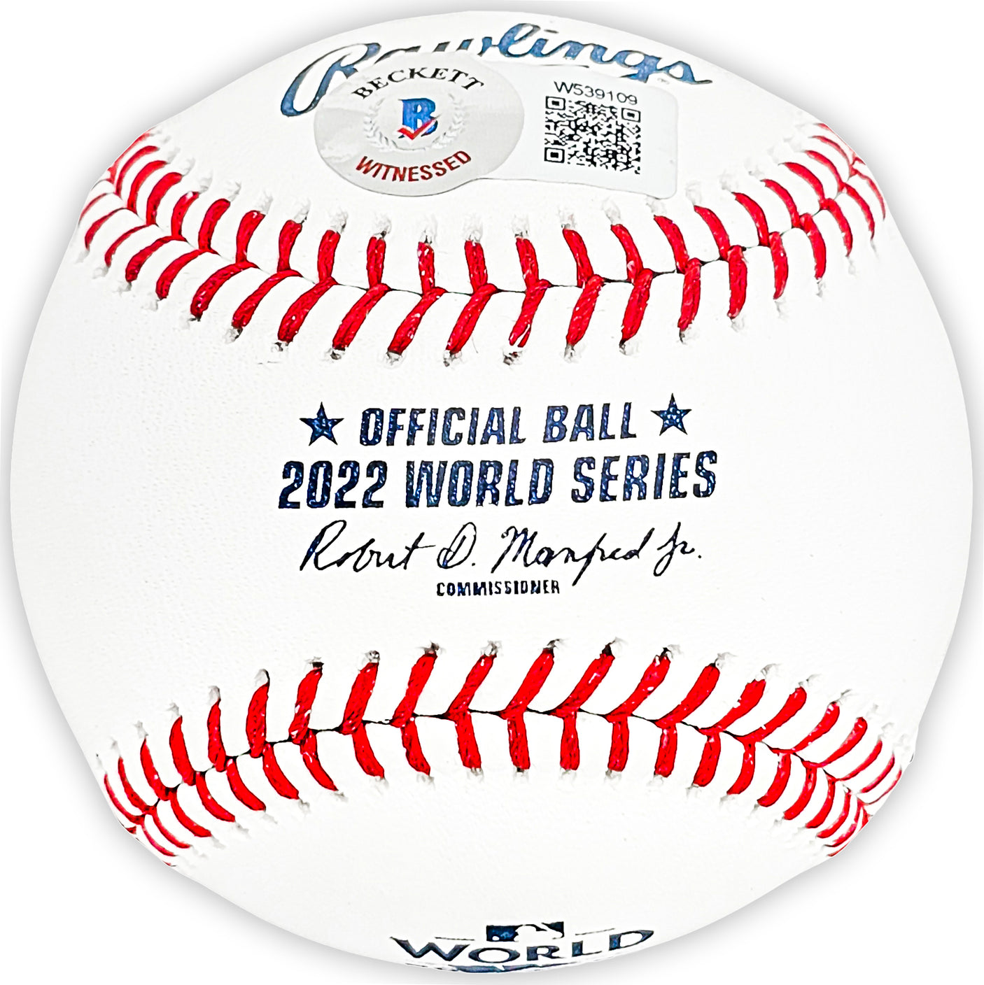 Hector Neris Autographed Official 2022 World Series MLB Baseball Houston Astros "2022 WS Champions" Beckett BAS Witness Stock #215407