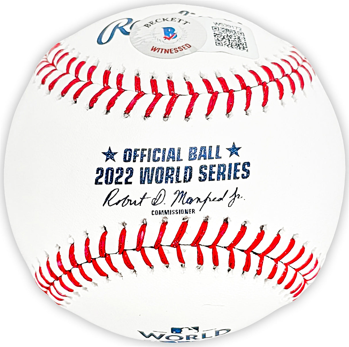 Ryne Stanek Autographed Official 2022 World Series MLB Baseball Houston Astros "2022 WS Champions" Beckett BAS Witness Stock #215409
