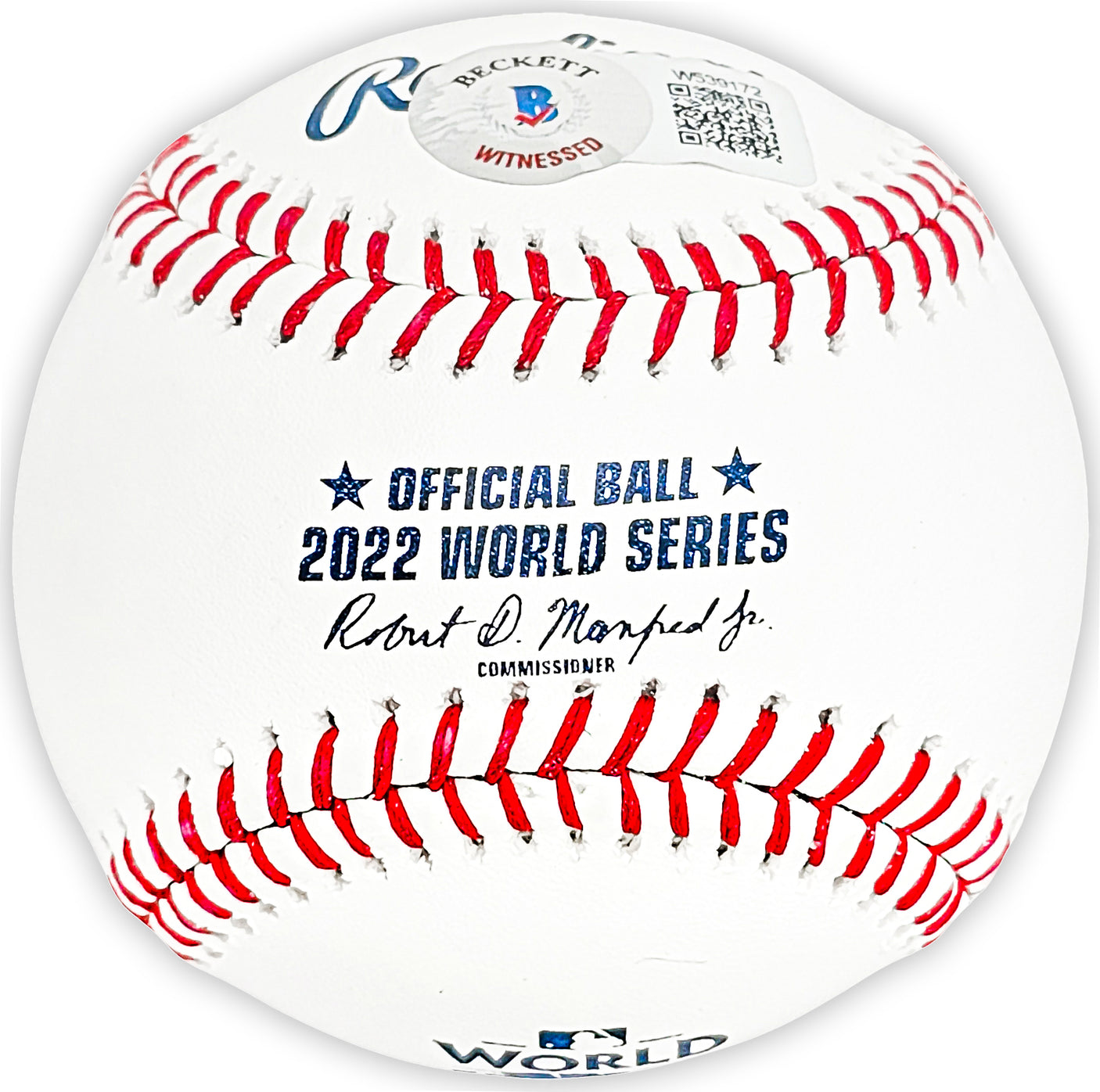 Ryne Stanek Autographed Official 2022 World Series MLB Baseball Houston Astros "2022 WS Champions" Beckett BAS Witness Stock #215409