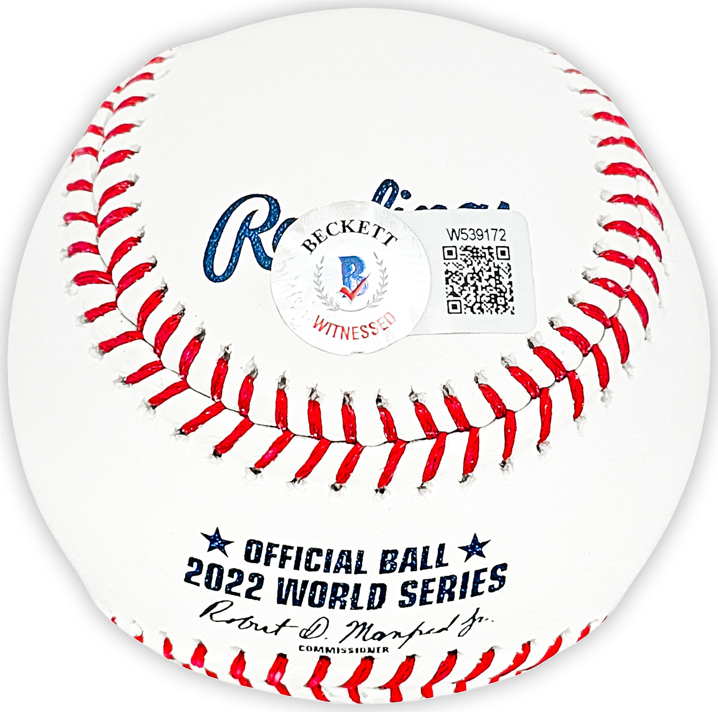 Ryne Stanek Autographed Official 2022 World Series MLB Baseball Houston Astros "2022 WS Champions" Beckett BAS Witness Stock #215409