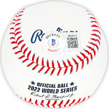 Ryne Stanek Autographed Official 2022 World Series MLB Baseball Houston Astros "2022 WS Champions" Beckett BAS Witness Stock #215409