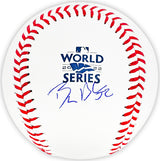 Bryan Abreu Autographed Official 2022 World Series MLB Baseball Houston Astros Beckett BAS Witness Stock #215410