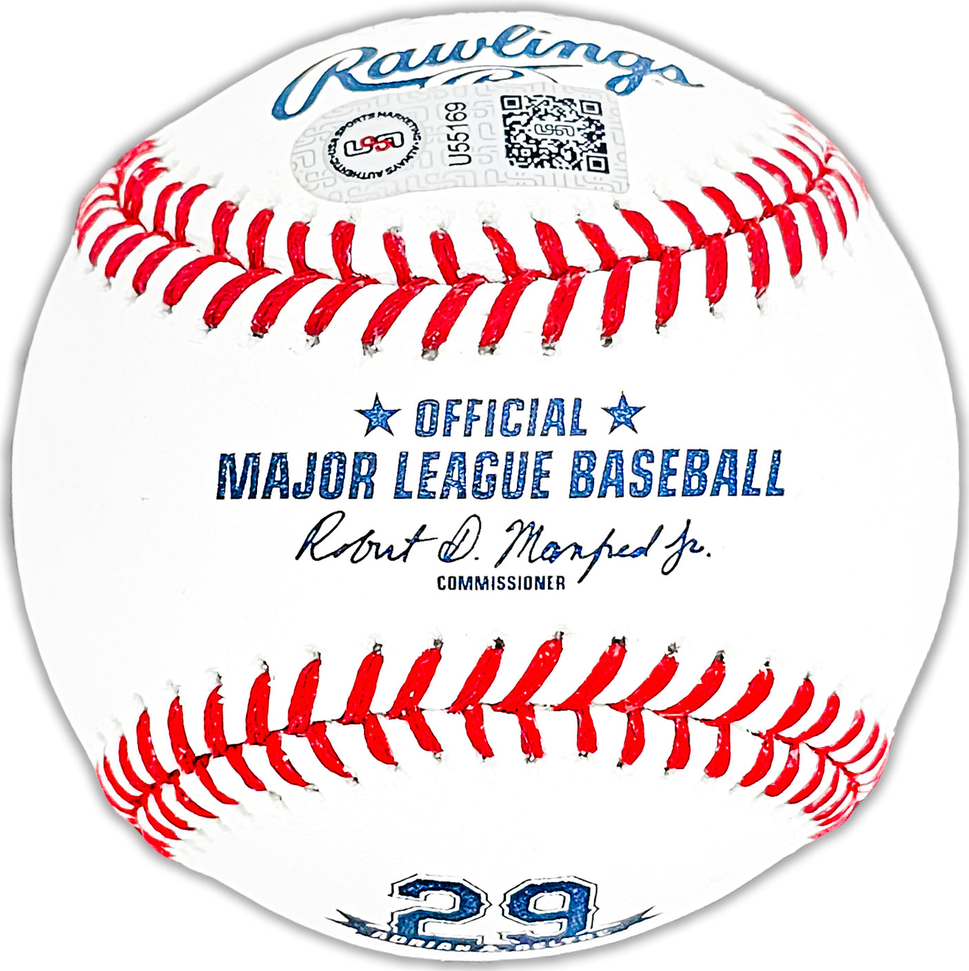 Adrian Beltre Autographed Official Retirement Logo MLB Baseball Texas Rangers JSA Stock #215521