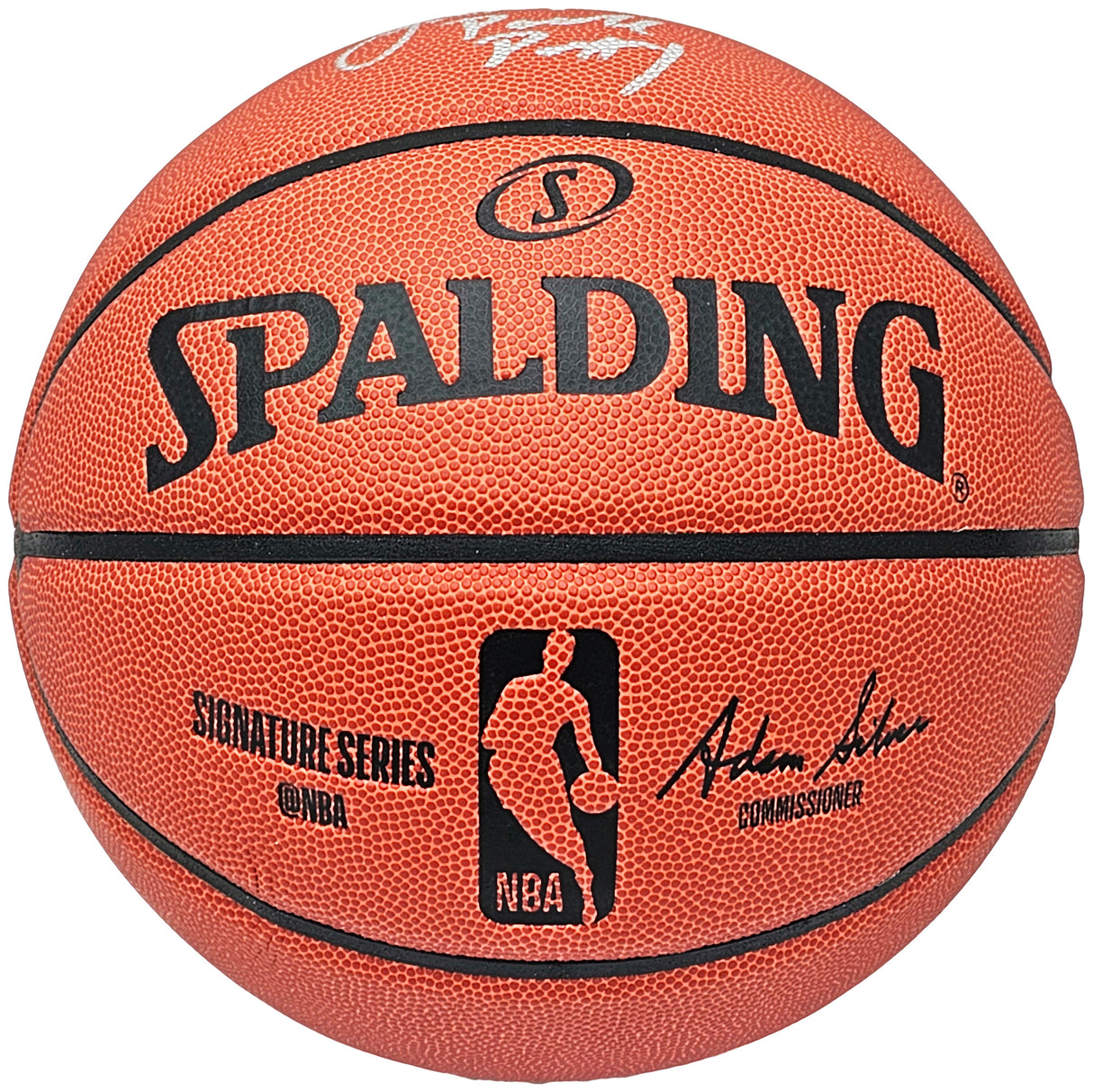 Jordan Poole Autographed Official Spalding Signature Series Basketball Golden State Warriors "Poole Party" Beckett BAS Witness Stock #215538