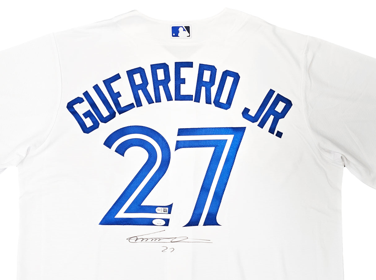 Toronto Blue Jays Vladimir Guerrero Jr. Autographed White Majestic Jersey Size XL JSA Stock #215537