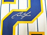 Milwaukee Brewers Christian Yelich Autographed White Pinstripe Majestic Jersey Size XL JSA Stock #215528