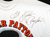 Walter Payton Autographed Framed Pro Football Hall of Fame White T-Shirt Chicago Bears "34" JSA #CC88896
