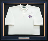 Walter Payton Autographed Framed Outer Banks Sweetness White Polo Chicago Bears JSA #C88894
