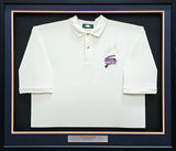 Walter Payton Autographed Framed Outer Banks Sweetness White Polo Chicago Bears JSA #C88894