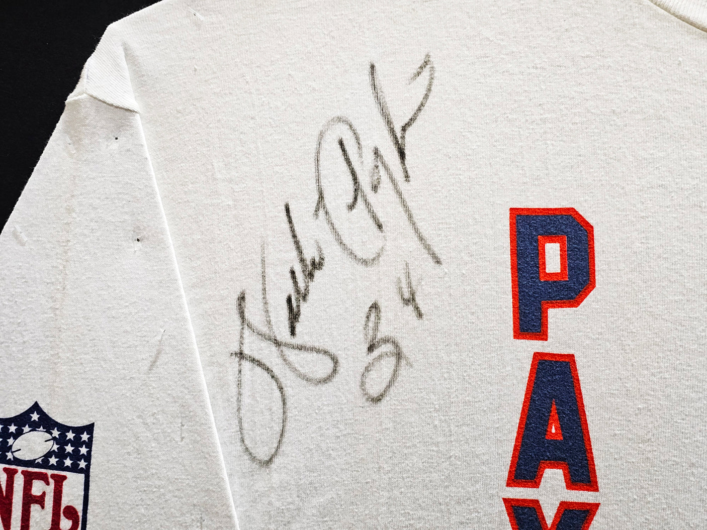 Walter Payton Autographed Framed Pro Football Hall of Fame White T-Shirt Chicago Bears "34" JSA #LL59012