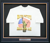 Walter Payton Autographed Framed White T-Shirt Chicago Bears "34" JSA #CC88893