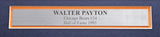 Walter Payton Autographed Framed White T-Shirt Chicago Bears "34" JSA #CC88893