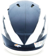 Russell Wilson Autographed Denver Broncos AMP Blue Speed Mini Helmet Fanatics Holo Stock #227948