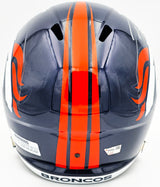 Russell Wilson Autographed Denver Broncos Blue Full Size Replica Speed Helmet Fanatics Holo Stock #227939
