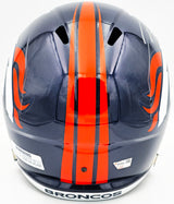 Russell Wilson Autographed Denver Broncos Blue Full Size Replica Speed Helmet Fanatics Holo Stock #227939