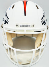 Russell Wilson Autographed Denver Broncos Flat Matte White Full Size Authentic Speed Helmet Fanatics Holo Stock #227935