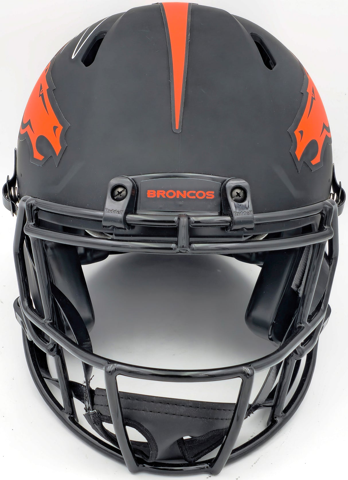 Russell Wilson Autographed Denver Broncos Eclipse Black Full Size Authentic Speed Helmet Fanatics Holo Stock #227932
