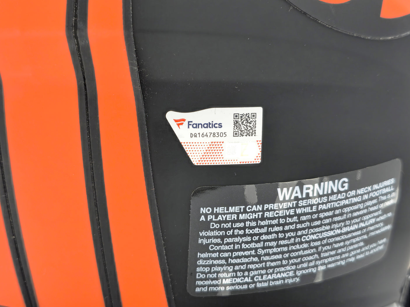 Russell Wilson Autographed Denver Broncos Eclipse Black Full Size Authentic Speed Helmet Fanatics Holo Stock #227932