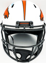 Russell Wilson Autographed Denver Broncos Lunar Eclipse White Full Size Replica Speed Helmet Fanatics Holo Stock #227940