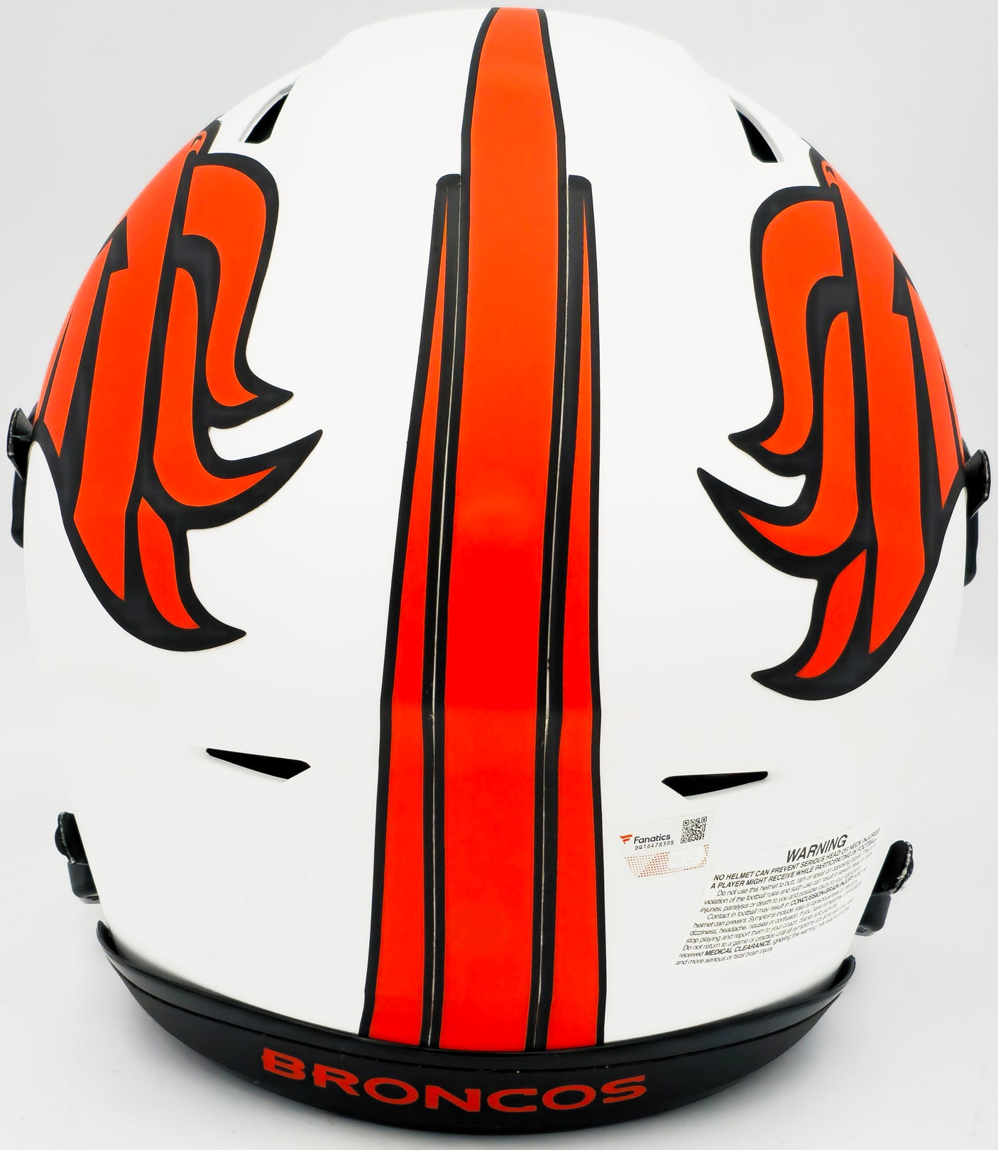 Russell Wilson Autographed Denver Broncos Lunar Eclipse White Full Size Authentic Hyper Speed Flex Helmet Fanatics Holo Stock #227934