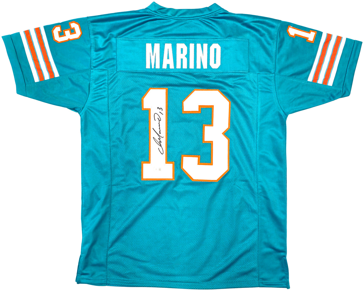 Miami Dolphins Dan Marino Autographed Teal Jersey Beckett BAS QR Stock #227329