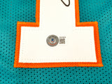 Miami Dolphins Dan Marino Autographed Framed Teal Jersey Beckett BAS QR Stock #265447