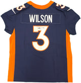 Denver Broncos Russell Wilson Autographed Blue Nike Elite Jersey Size 48 Fanatics Holo Stock #227954