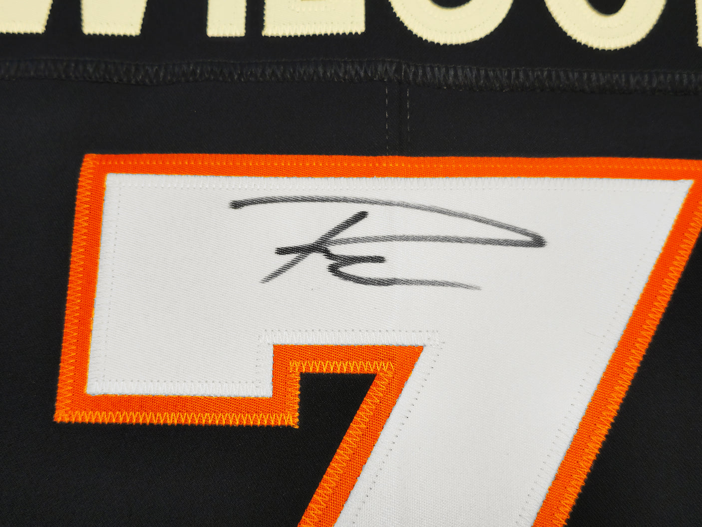 Denver Broncos Russell Wilson Autographed Blue Nike Elite Jersey Size 48 Fanatics Holo Stock #227954