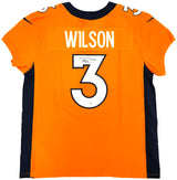 Denver Broncos Russell Wilson Autographed Orange Nike Elite Jersey Size 48 Fanatics Holo Stock #227955