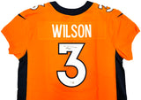 Denver Broncos Russell Wilson Autographed Orange Nike Elite Jersey Size 48 Fanatics Holo Stock #227955