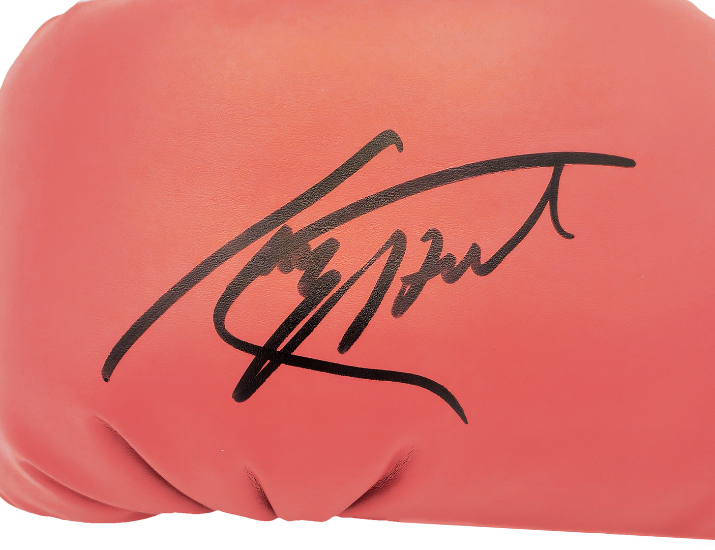 Larry Holmes Autographed Red Everlast Boxing Glove LH JSA Stock #227960