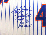 New York Mets Tom Seaver Autographed Framed White Pinstripes Jersey "The Franchise, HOF 92, ROY 67 & 69 WS Champs!" JSA #BB68385
