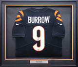 Cincinnati Bengals Joe Burrow Autographed Framed Black Nike Jersey Fanatics Holo #LG20406835