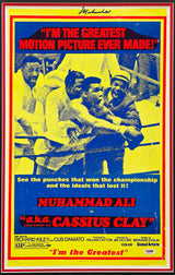 Muhammad Ali Autographed Framed 14x22 Poster (Creases) PSA/DNA #AA01862