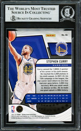 Stephen Curry Autographed 2021-22 Panini Revolution Card #86 Golden State Warriors Beckett BAS Stock #228005