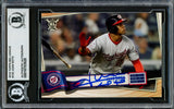 Juan Soto Autographed 2019 Topps Big League Card #125 New York Mets Beckett BAS Stock #228029