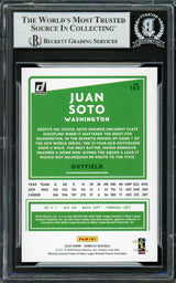 Juan Soto Autographed 2020 Donruss Card #162 New York Mets Beckett BAS Stock #228030